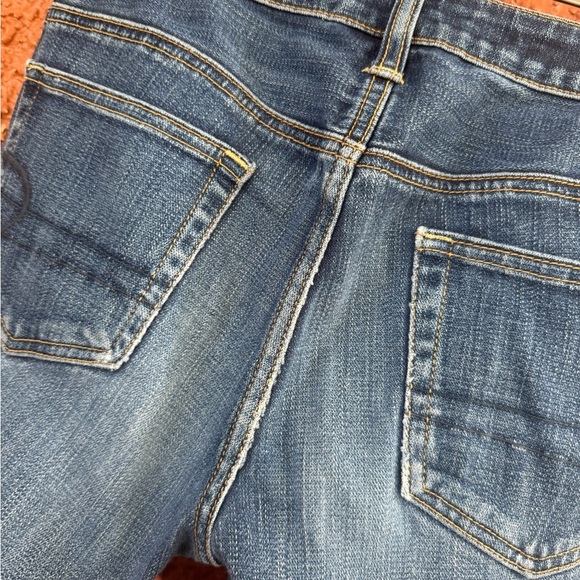 American Eagle Slouchy Fit Jeans Women's Size 4 R - Medium Wash Mid Rise Stretch - Picture 6 of 7